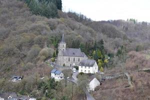 Church above village Isenburg photo