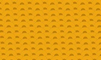 gold circle background with seamless pattern. geometric style stock vector. vector