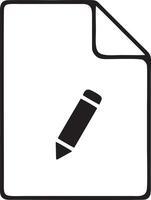 writing pen icon symbol in white background. Illustration of the sign pencil symbol vector image. EPS 10.