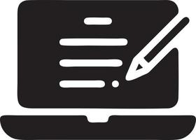 writing pen icon symbol in white background. Illustration of the sign pencil symbol vector image. EPS 10.