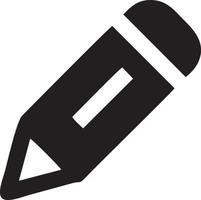 writing pen icon symbol in white background. Illustration of the sign pencil symbol vector image. EPS 10.