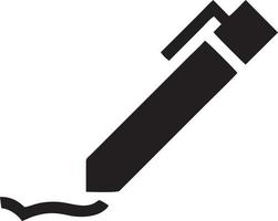 writing pen icon symbol in white background. Illustration of the sign pencil symbol vector image. EPS 10.