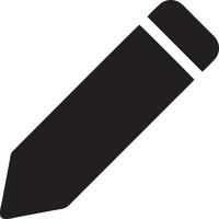 writing pen icon symbol in white background. Illustration of the sign pencil symbol vector image. EPS 10.