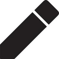 writing pen icon symbol in white background. Illustration of the sign pencil symbol vector image. EPS 10.