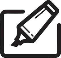 writing pen icon symbol in white background. Illustration of the sign pencil symbol vector image. EPS 10.