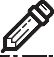 writing pen icon symbol in white background. Illustration of the sign pencil symbol vector image. EPS 10.