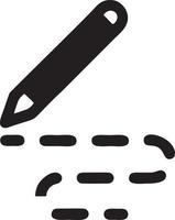 writing pen icon symbol in white background. Illustration of the sign pencil symbol vector image. EPS 10.