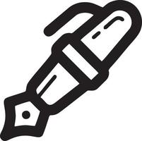 writing pen icon symbol in white background. Illustration of the sign pencil symbol vector image. EPS 10.