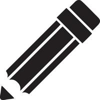 writing pen icon symbol in white background. Illustration of the sign pencil symbol vector image. EPS 10.