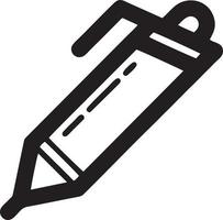 writing pen icon symbol in white background. Illustration of the sign pencil symbol vector image. EPS 10.