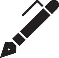 writing pen icon symbol in white background. Illustration of the sign pencil symbol vector image. EPS 10.