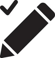 writing pen icon symbol in white background. Illustration of the sign pencil symbol vector image. EPS 10.