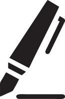 writing pen icon symbol in white background. Illustration of the sign pencil symbol vector image. EPS 10.