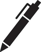 writing pen icon symbol in white background. Illustration of the sign pencil symbol vector image. EPS 10.