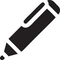 writing pen icon symbol in white background. Illustration of the sign pencil symbol vector image. EPS 10.