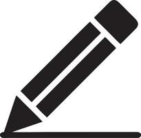 writing pen icon symbol in white background. Illustration of the sign pencil symbol vector image. EPS 10.