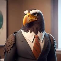 eagle businessman illustration photo