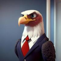 eagle businessman illustration photo