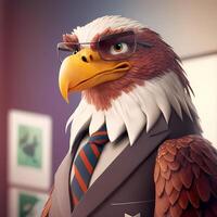 eagle businessman illustration photo