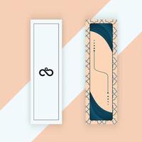 A Delightful and Vibrant Bookmark Design Featuring Intricate Patterns, Bold Typography, and Eye catching Colors, Perfect for Any Bookworm's Reading Adventure. vector