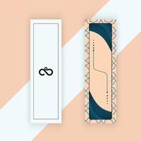 A Delightful and Vibrant Bookmark Design Featuring Intricate Patterns, Bold Typography, and Eye catching Colors, Perfect for Any Bookworm's Reading Adventure. vector