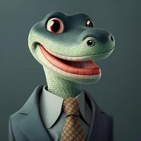 snake businessman illustration photo