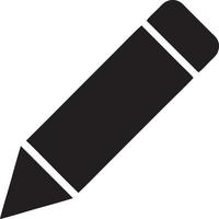 escritura bolígrafo icono símbolo en blanco antecedentes. ilustración de el firmar lápiz símbolo vector imagen. eps 10