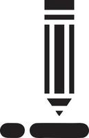 writing pen icon symbol in white background. Illustration of the sign pencil symbol vector image. EPS 10.