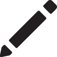 writing pen icon symbol in white background. Illustration of the sign pencil symbol vector image. EPS 10.