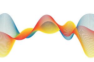 colorful gradient wave line. fluid abstract background. suitable for landing page and computer desktop wallpaper vector