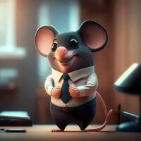 mouse businessman illustration photo