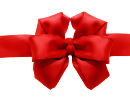 close up of red ribbon bow png