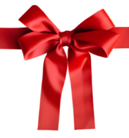 close up of red ribbon bow png