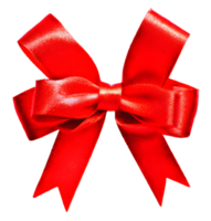 close up of red ribbon bow png