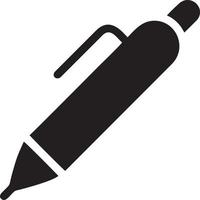 writing pen icon symbol in white background. Illustration of the sign pencil symbol vector image. EPS 10.