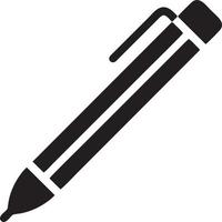 writing pen icon symbol in white background. Illustration of the sign pencil symbol vector image. EPS 10.