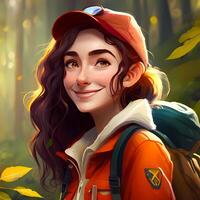 woman advanture people character illustration photo