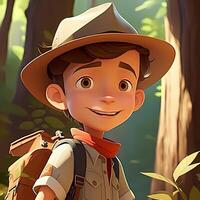 man advanture people character illustration photo