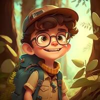 man advanture people character illustration photo