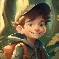 man advanture people character illustration photo