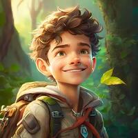 man advanture people character illustration photo