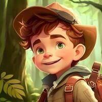 man advanture people character illustration photo