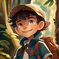 man advanture people character illustration photo