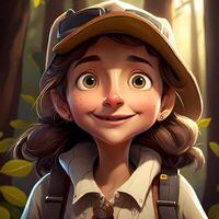 woman advanture people character illustration photo