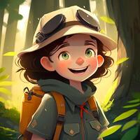 woman advanture people character illustration photo