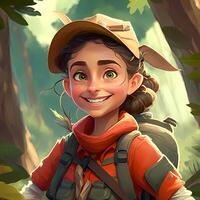 woman advanture people character illustration photo