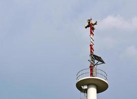 altavoz alerta agente azul cielo foto