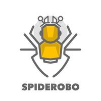 Spider robot simple vector