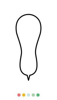 Speech bubbles linear vector element, Text balloon, Vector icon.