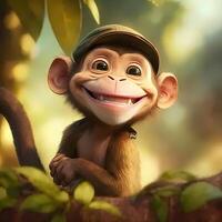 monkey animal illustration photo